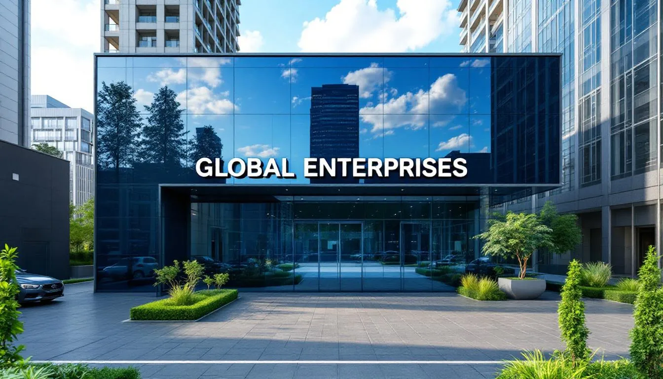 A modern office building stands tall, symbolizing a professional employer organization (PEO) that provides HR services and legal employer support. This business entity is designed to facilitate employment contracts, compliance with local employment laws, and payroll processing for client businesses and their global workforce.